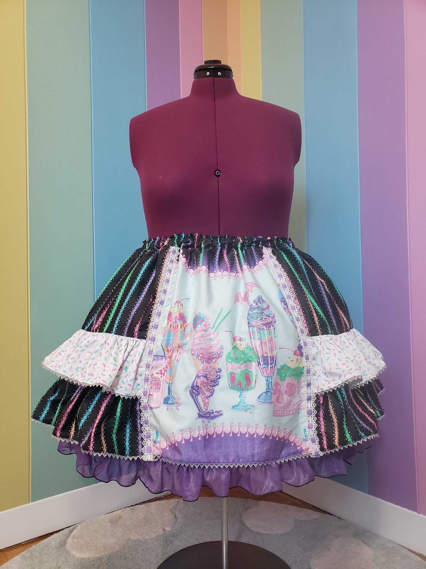 Ossuary Pop Shoppe Skirt Black