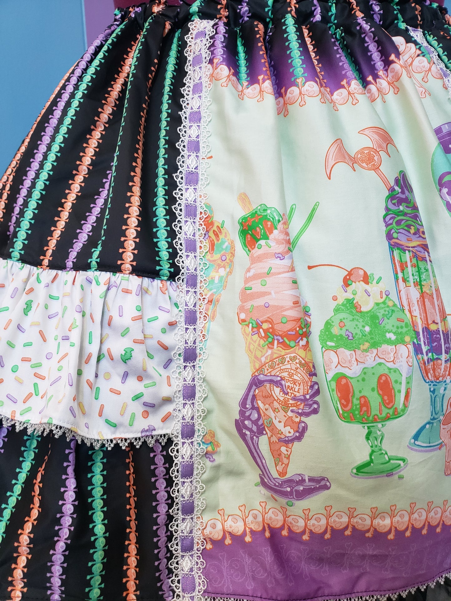 Ossuary Pop Shoppe Skirt Halloween