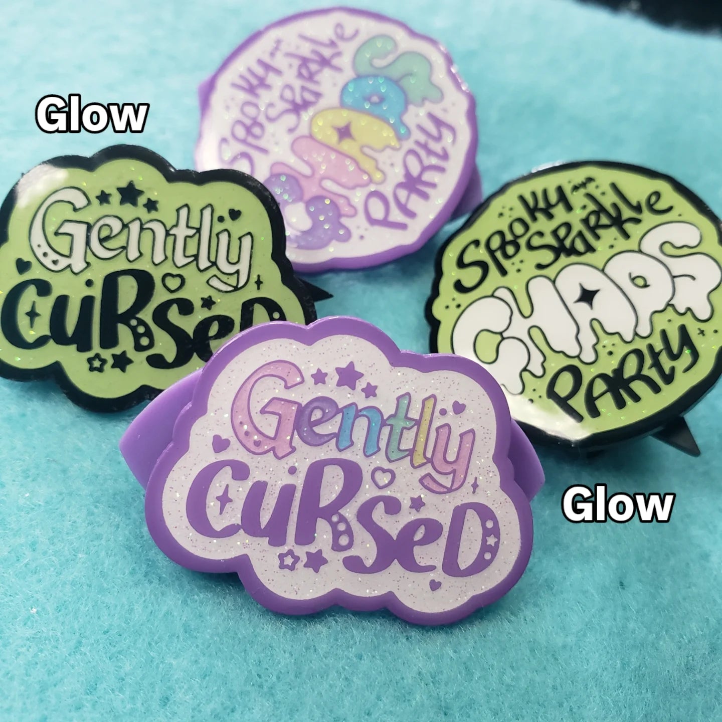 Gently Cursed Enamel Pins