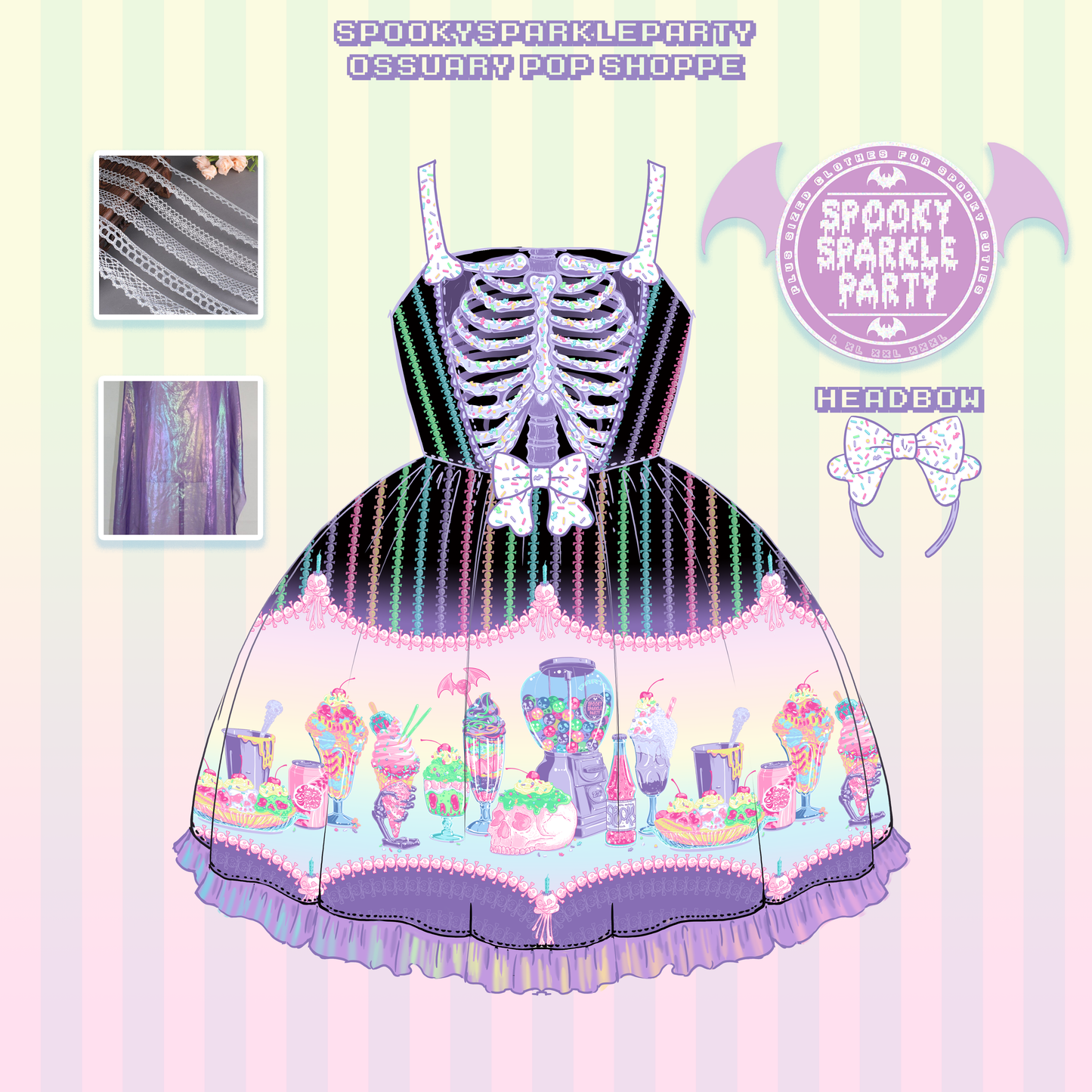 Ossuary Pop Shoppe Black JSK Size 1