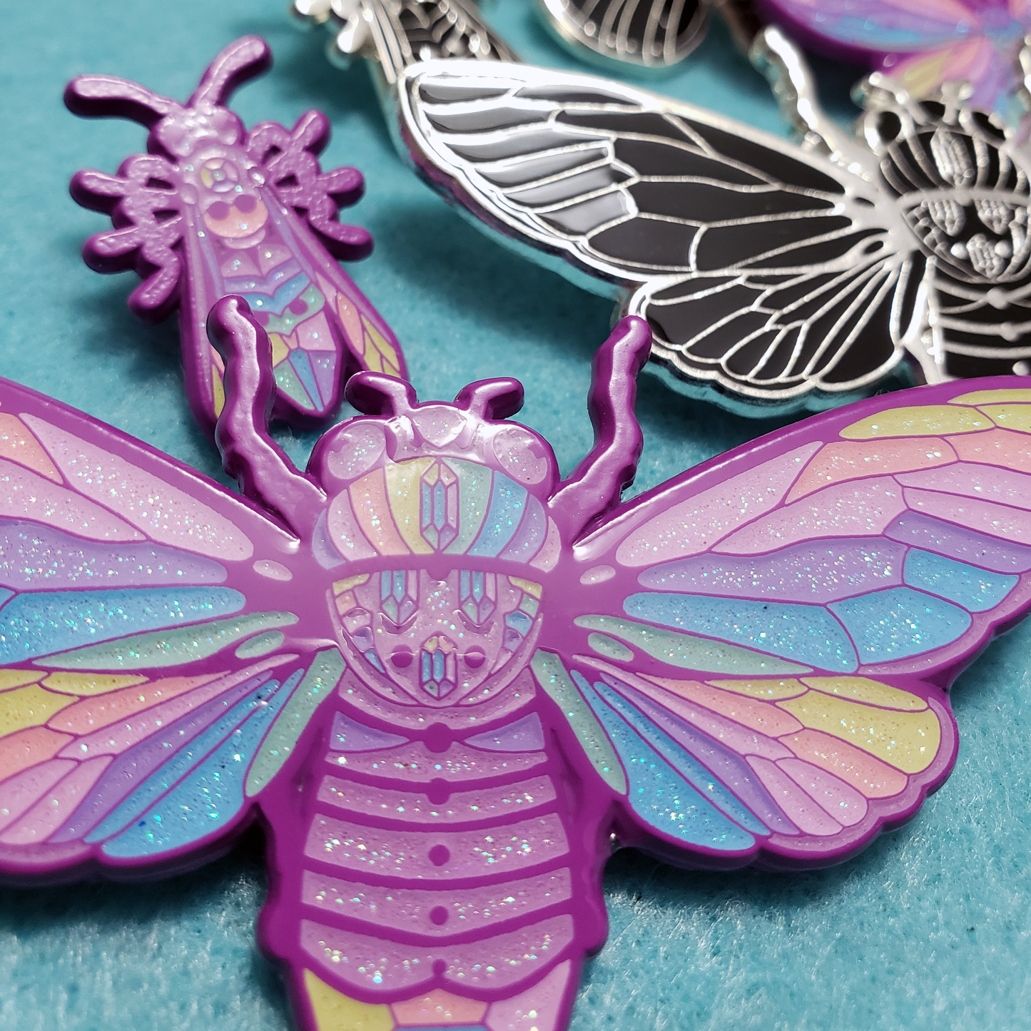 Cicadamancy Enamel Pins