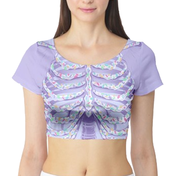 MTO Ossuary Pop Shoppe Crop Top Lav