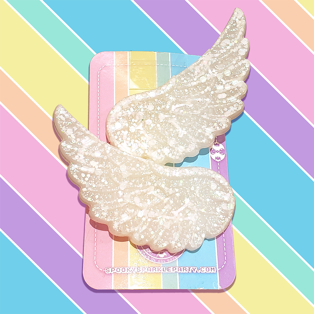 White Wing Clips large