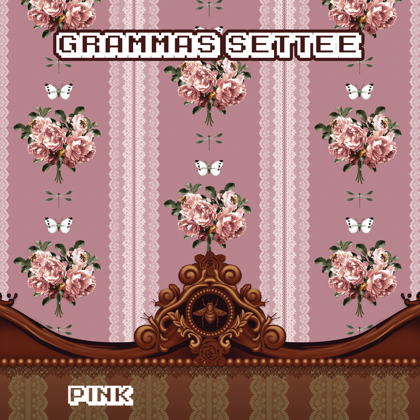 Pre-order Gramma's Settee JSK Pink