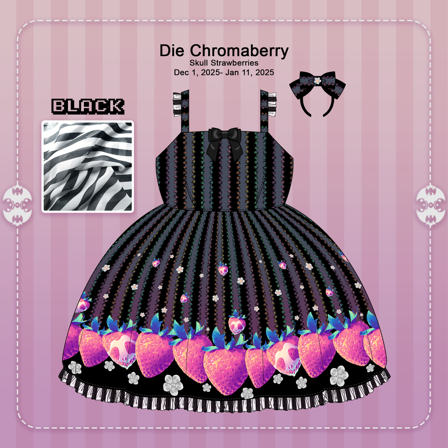 Pre-order Die Chromaberry JSK Black