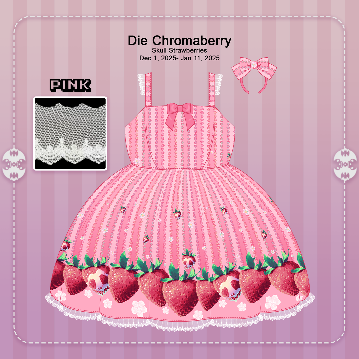 Pre-order Die Chromaberry JSK Pink