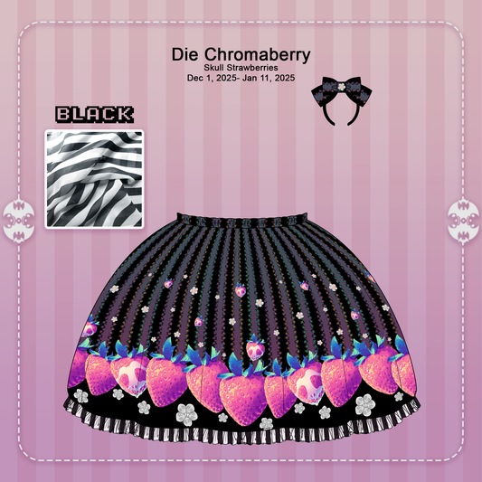 Pre-order SKIRT Die Chromaberry Black