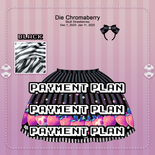 Payment Plan for SKIRT Die Chromaberry Black