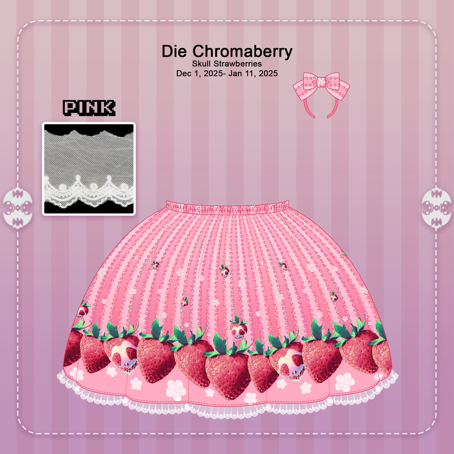 Pre-order SKIRT Die Chromaberry Pink