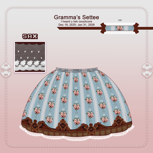 Pre-order SKIRT Gramma's Settee Sax