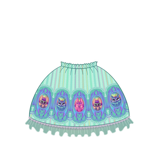 UFO CATCHER: Sparkle Bats Mint Skirt [ANY SIZE]