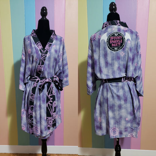 Batgic Circle Violet Chiffon Robe